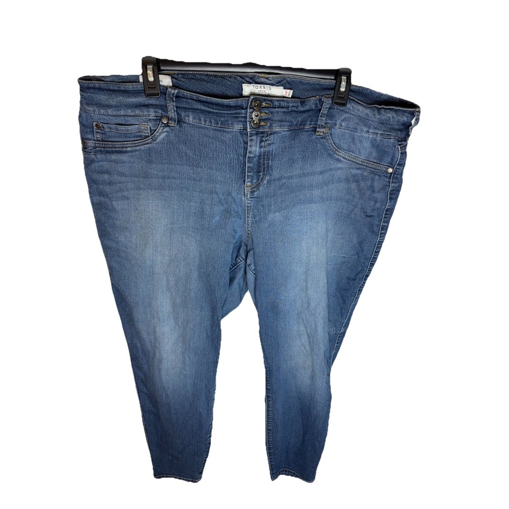 Torrid Jeans Womens 24T 24 Tall Blue Jegging Super Soft Medium Wash Denim